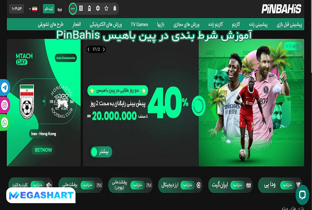 آموزش شرط بندی در پین باهیس PinBahis