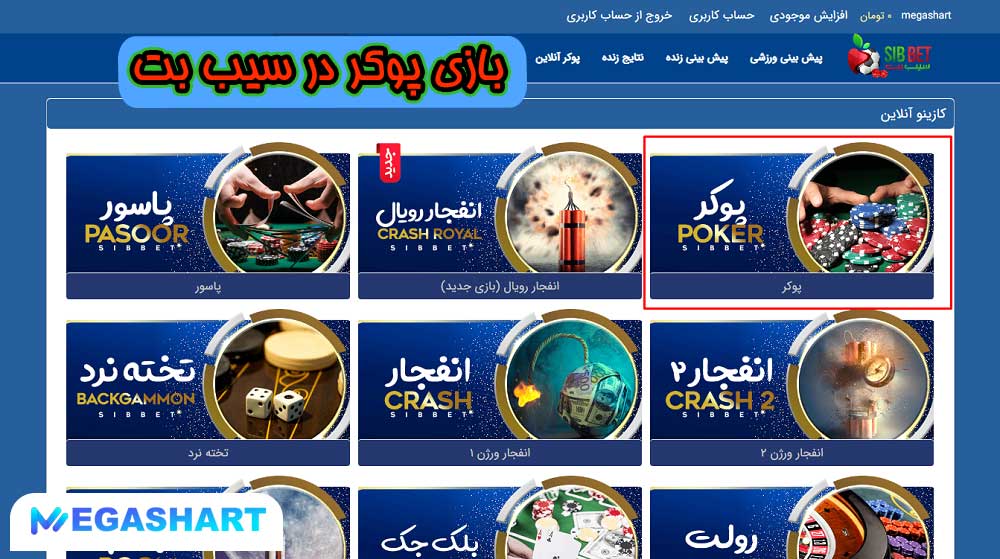 بازی پوکر در سیب بت