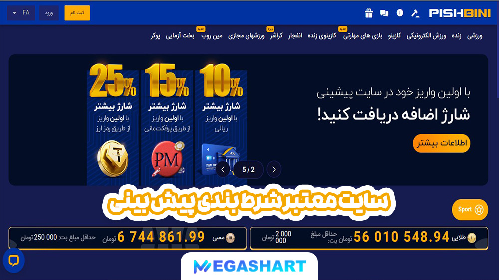 سایت معتبر شرط بندی پیش بینی