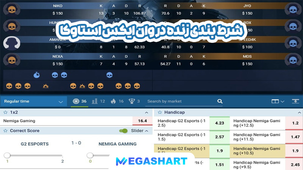 شرط بندی زنده در وان ایکس استاوکا